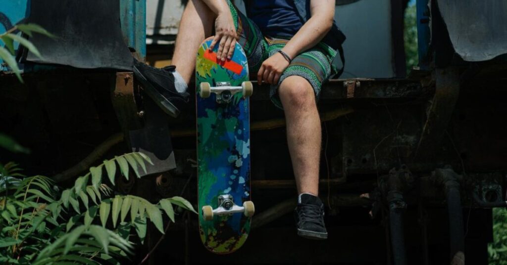 Skateboard Frog with a 40oz Birdhouse